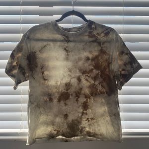 Green Tie Dye oversized shirt